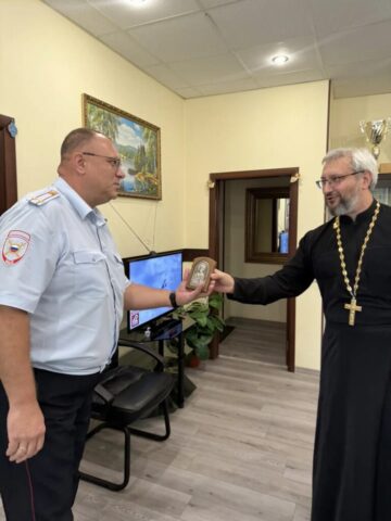 Рабочая встреча секретаря Епархиального отдела с руководством ОМВД