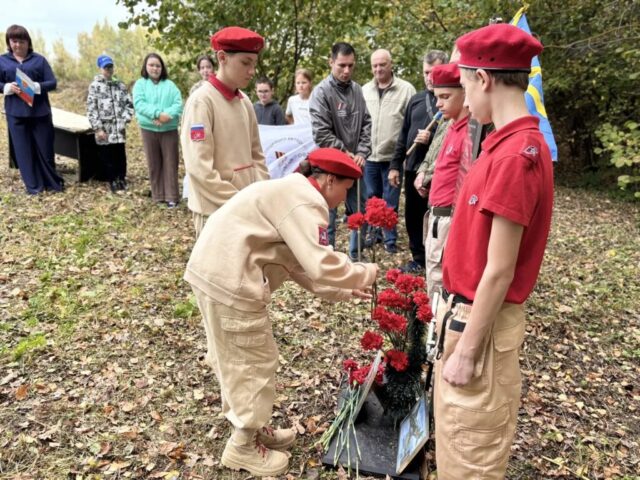 Памятная церемония в Ильицино