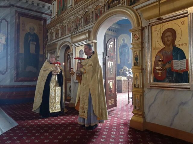 Божественная литургия в Иоанно-Предтеченском соборе