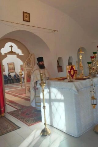 Богослужение в Преображенском храме с. Спас-Дощатый