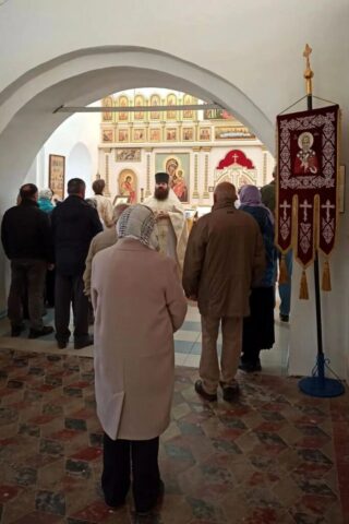 Богослужение в Преображенском храме с. Спас-Дощатый